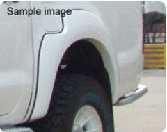 261DWHFR87Z, FLARE FRONT DELUXE FIBREGLASS WHITE PAIR